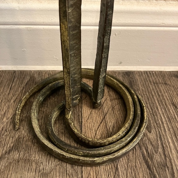 Vintage Wrought Iron Brutalist Style Candlestick Holders - Picture 10 of 10